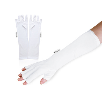 UV Lamp Protective Gloves White